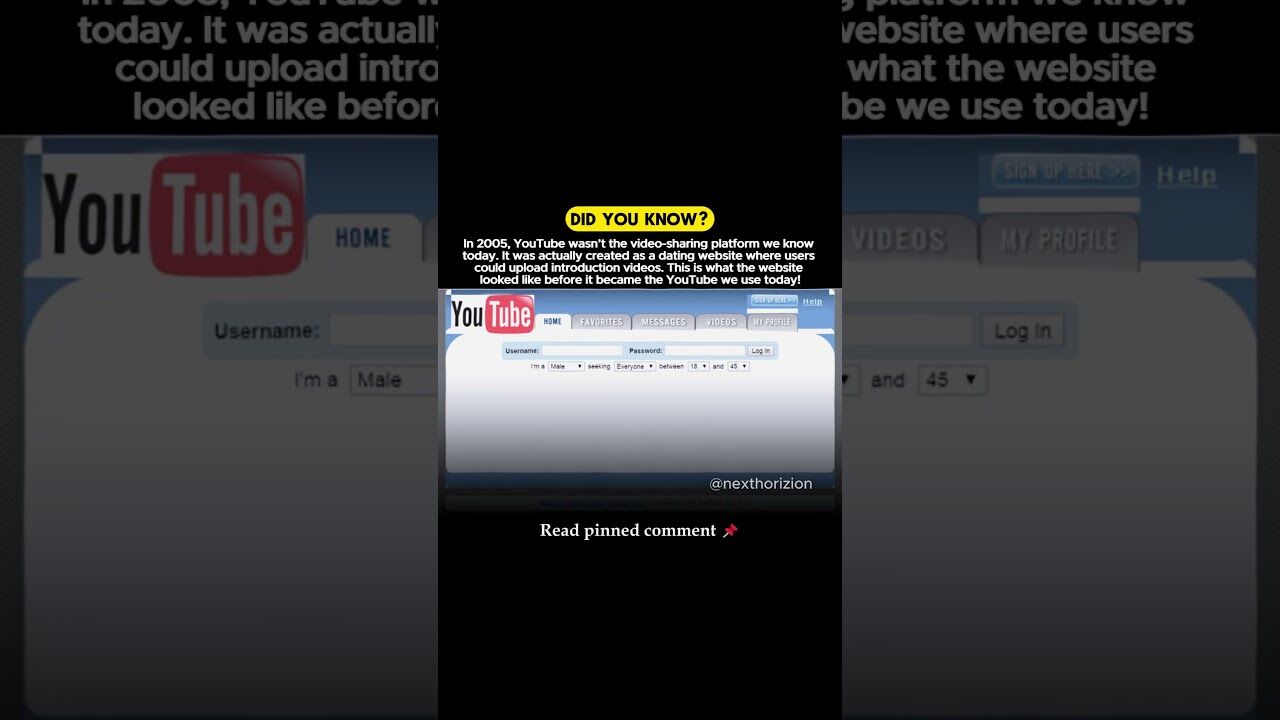 YouTube Started as a Dating Site—Here’s Proof! #YouTube #PivotToSuccess #TechHistory #history