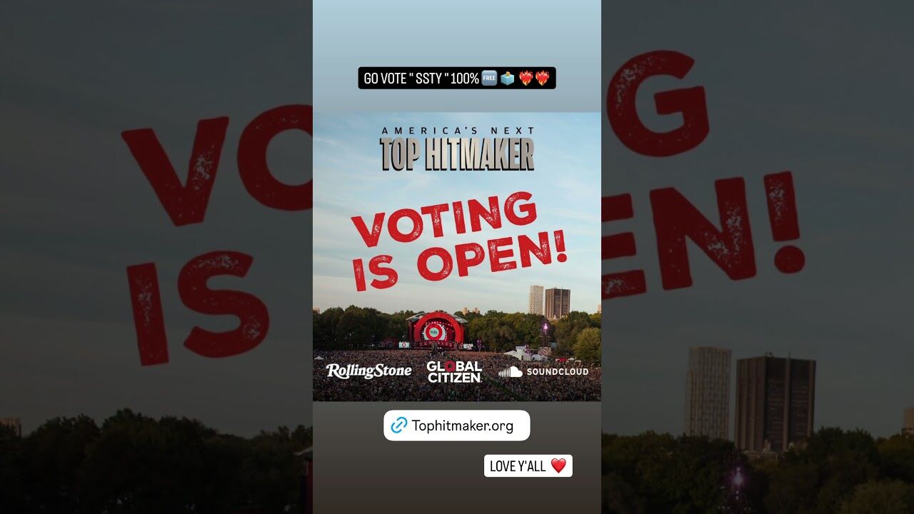 VOTE UP NOW - LINK IN BIO Voting 100% FREE LINK BELOW LOVE Y&#39;ALL ❤️‍🔥 💯💯tophitmaker.org/2025/ssty