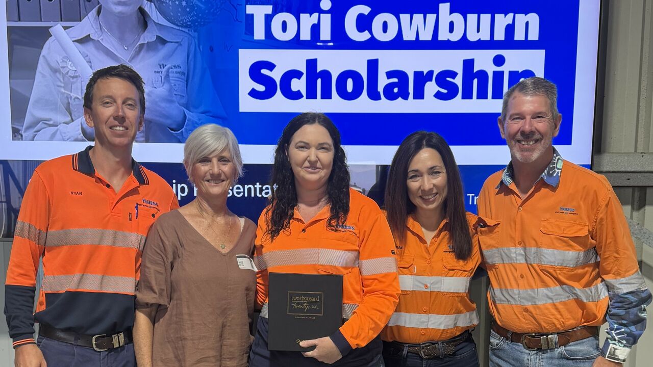Thiess continues to honour legacy with Tori Cowburn Scholarship 