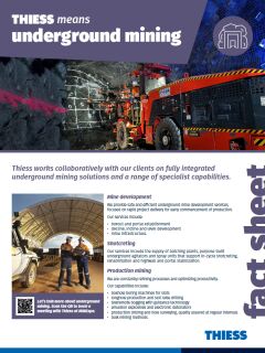 Underground Mining Fact Sheet