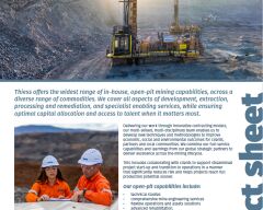 Open-Pit Mining Fact Sheet