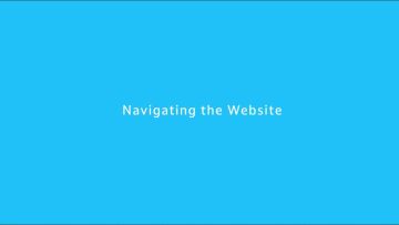 Navigating the Website