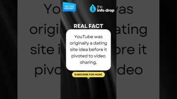REAL FACT: YouTube was originally a dating site #youtube #techfact