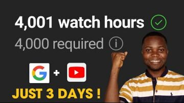 Newest way To Get 4000 Watch Hours Using Only Google &amp; YouTube App (Complete Tutorial)
