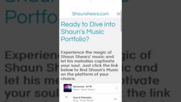 How to use my website www.shaunshears.com