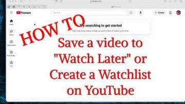 How to create watchlists on youtube