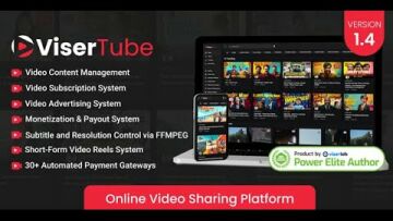 ViserTube - Online Video Sharing Platform