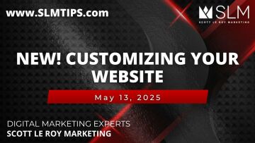 NEW! Customizing your Website 5/13