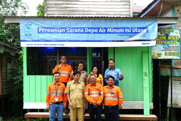 Thiess Melak project enhances local community with refillable drinking water facility