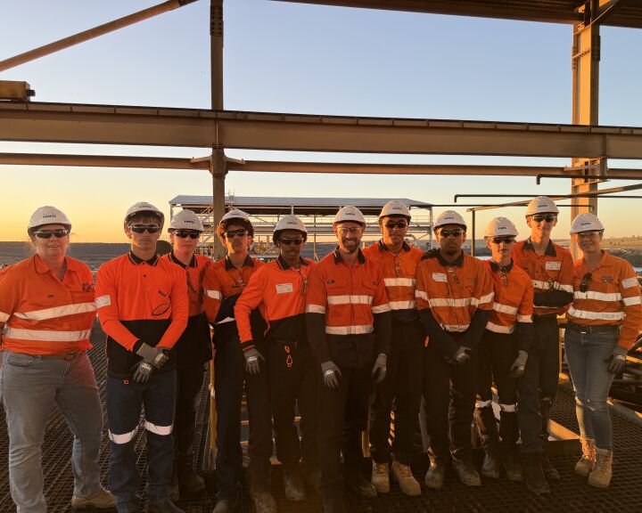 Students from the Mackay Clontarf Academy take part in the on-site camp at Lake Vermont, gaining firsthand experience of mining operations